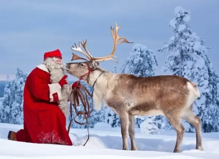 Weihnachtsmann bei einer Finnland Reise