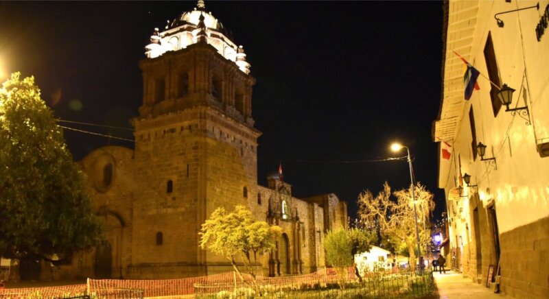 Cusco bei Nacht in Peru