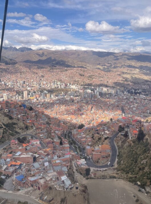 Blick über La Paz, Bolivien