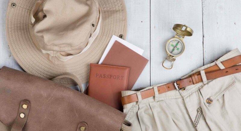 Bild Safari Reisen Koffer