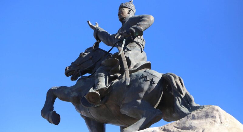 Mongolei Dschingis Khan Statue