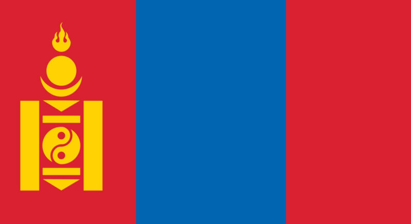 Mongolei Flagge