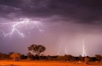Gewitter in Südafrika